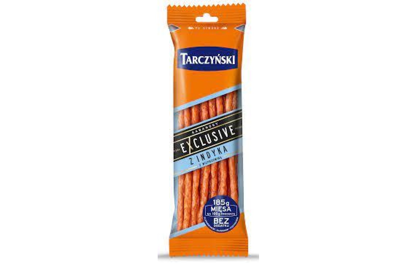 Колбаски Кабаноски из индюшки и свинины БЕЗ ГЛЮТЕНА, TARCZYŃSKI Exclusive Kabanosy 100г Польша