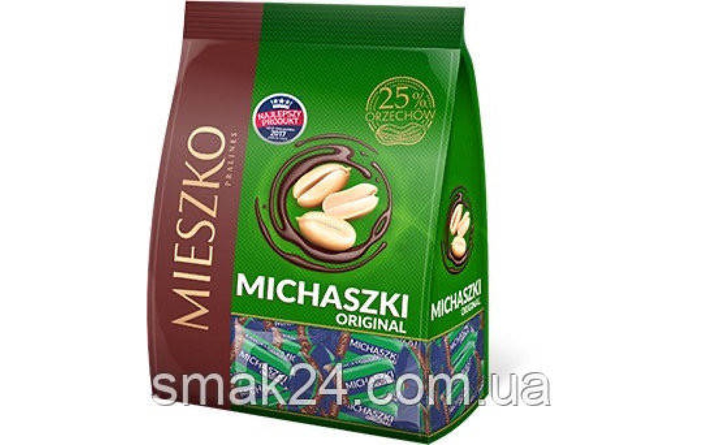 Конфеты шоколадные с арахисом Mieszko Michaszki Original 1 кг Польша
