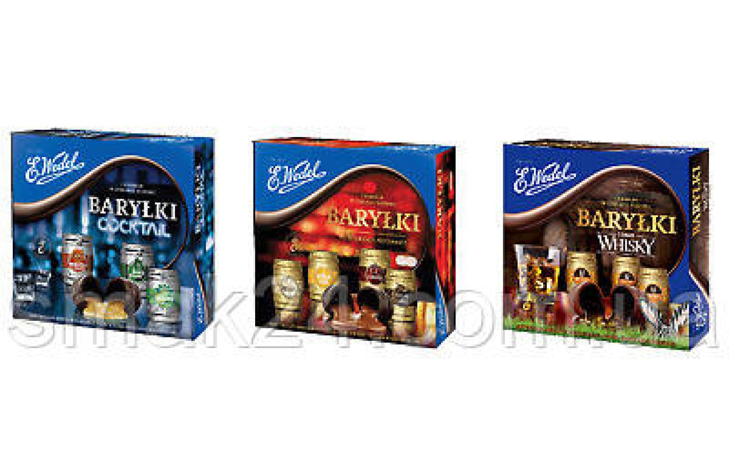 Шоколадні цукерки (Бочки) з віскі E.Wedel Barylki Whiski 200 г Польща