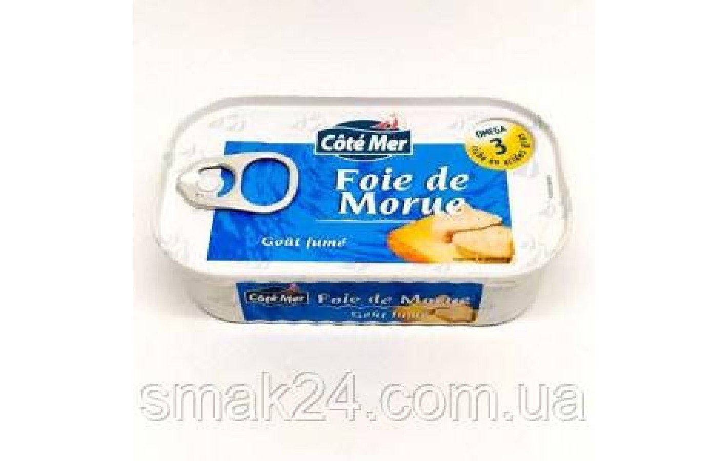 Печень трески копченая Cote Mer Foie de Morue Gout fume 120г Испания