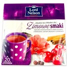 Чай со вкусом клюквы с гибискусом, корицы, черный перец  Lord Nelson Zimowe smaki 20пакет. Польша