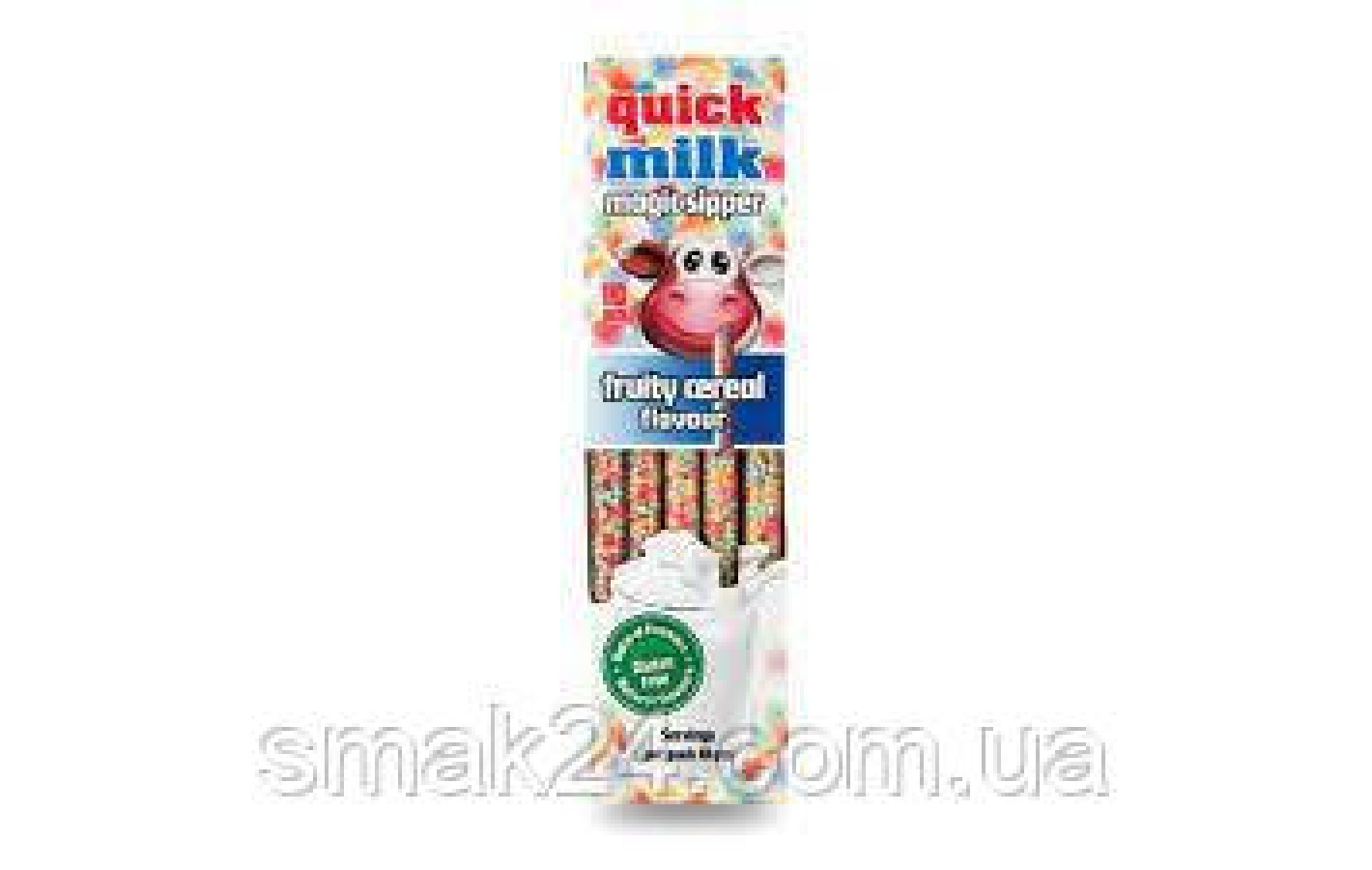 Трубочки для молока Фруктовая Quick Milk Fruity Cereal  Flavour (5x6г) 5шт.Польша