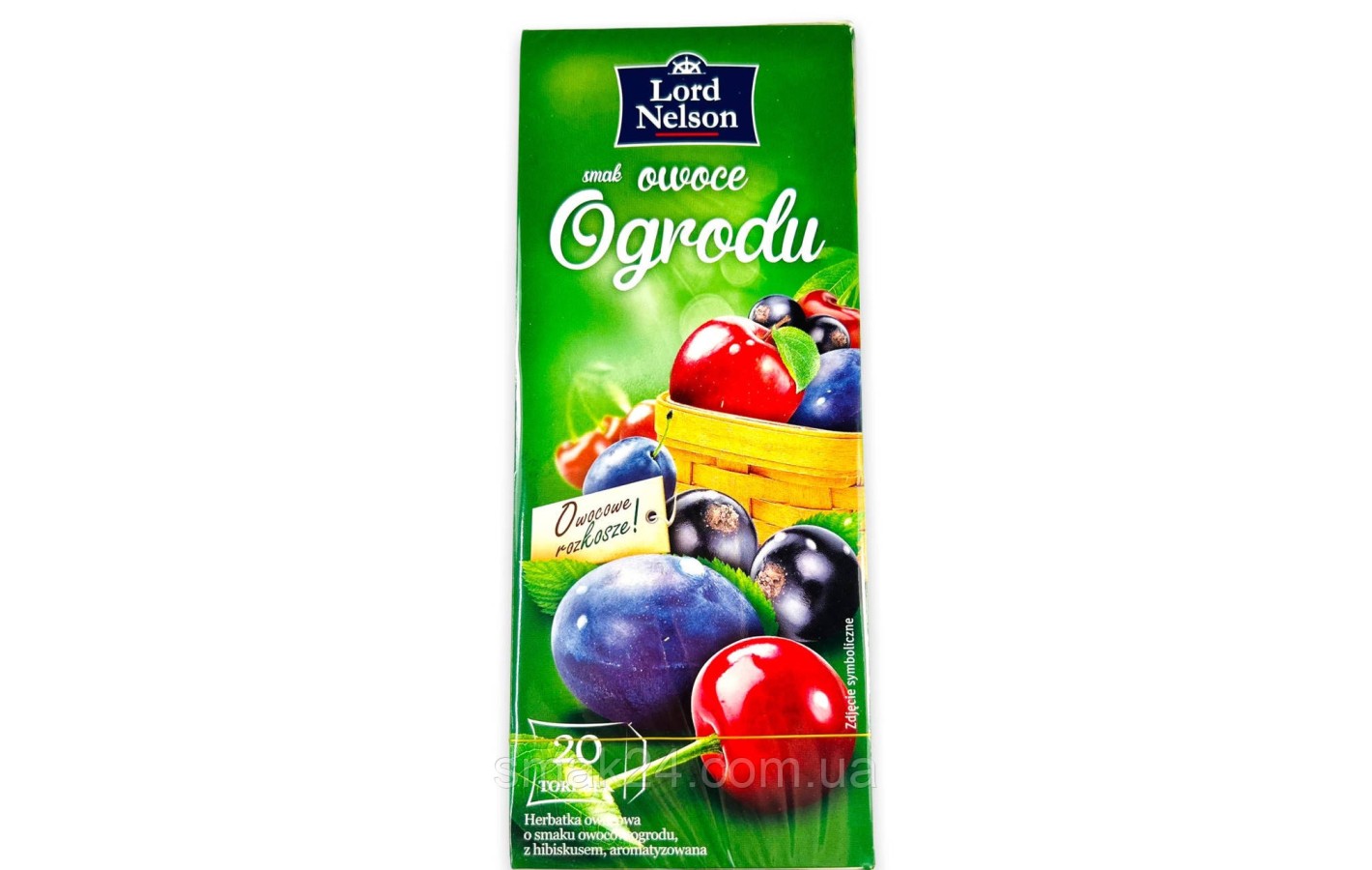 Чай со вкусом Фруктовый Lord Nelson Owoce Ogrodu 20пакет. Польша