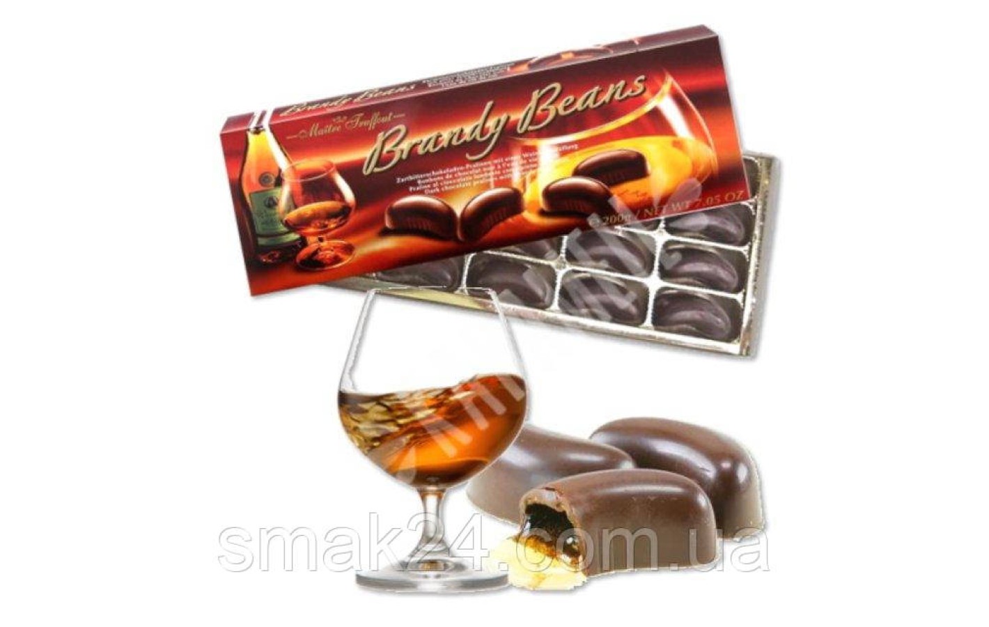 Шоколадні цукерки з бренді Обране Brandy Beans Німеччина 250г