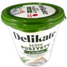 Крем-сыр творожный БЕЗ КОНСЕРВАНТОВ с зеленью  (сырная намазка) Delikate serek Польша 150г