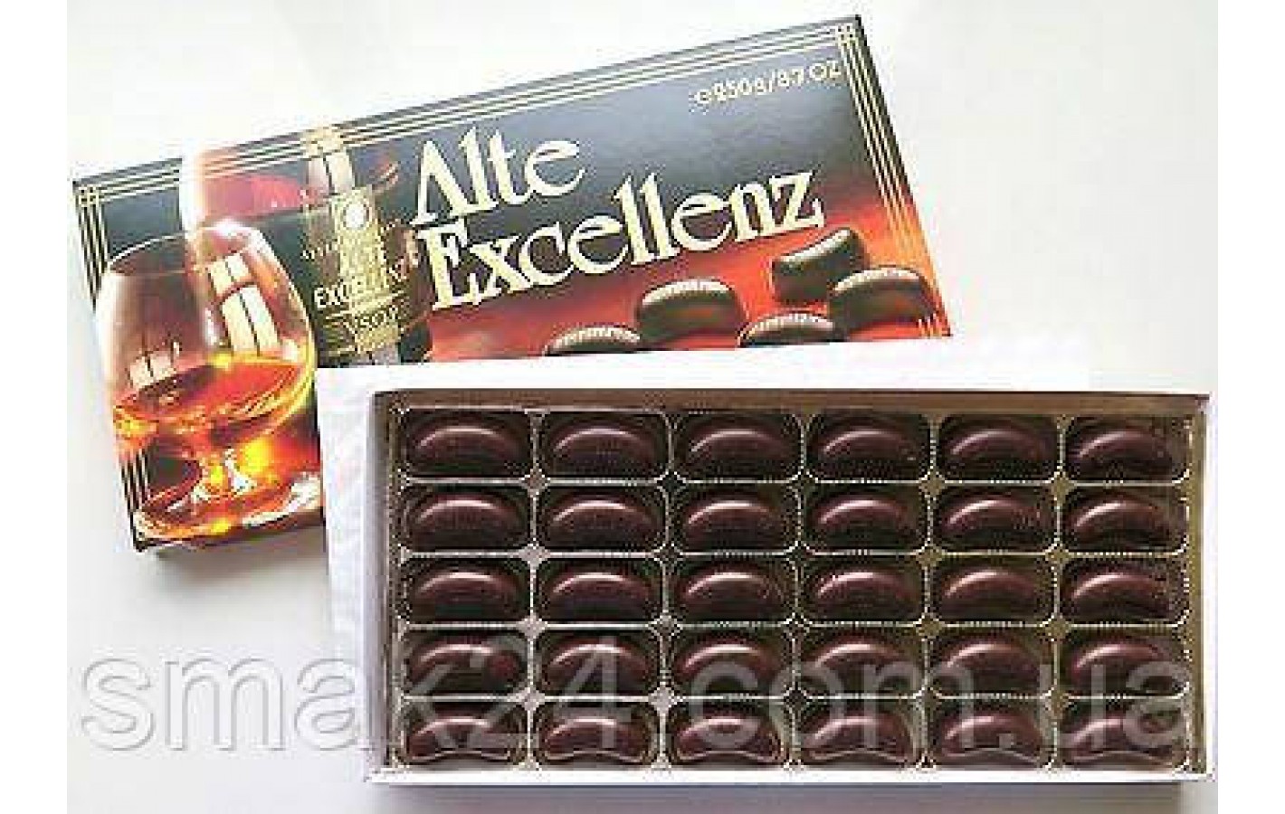Шоколадні цукерки з бренді ALTE EXCELLENZ Brandy Filled Chocolate Німеччина 250 г