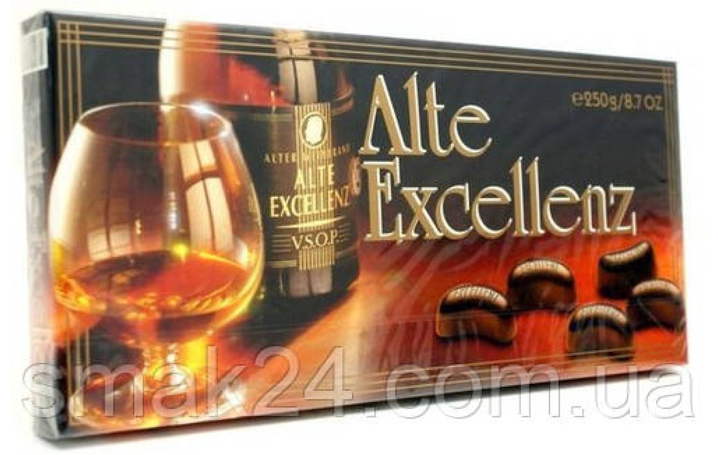Шоколадні цукерки з бренді ALTE EXCELLENZ Brandy Filled Chocolate Німеччина 250 г