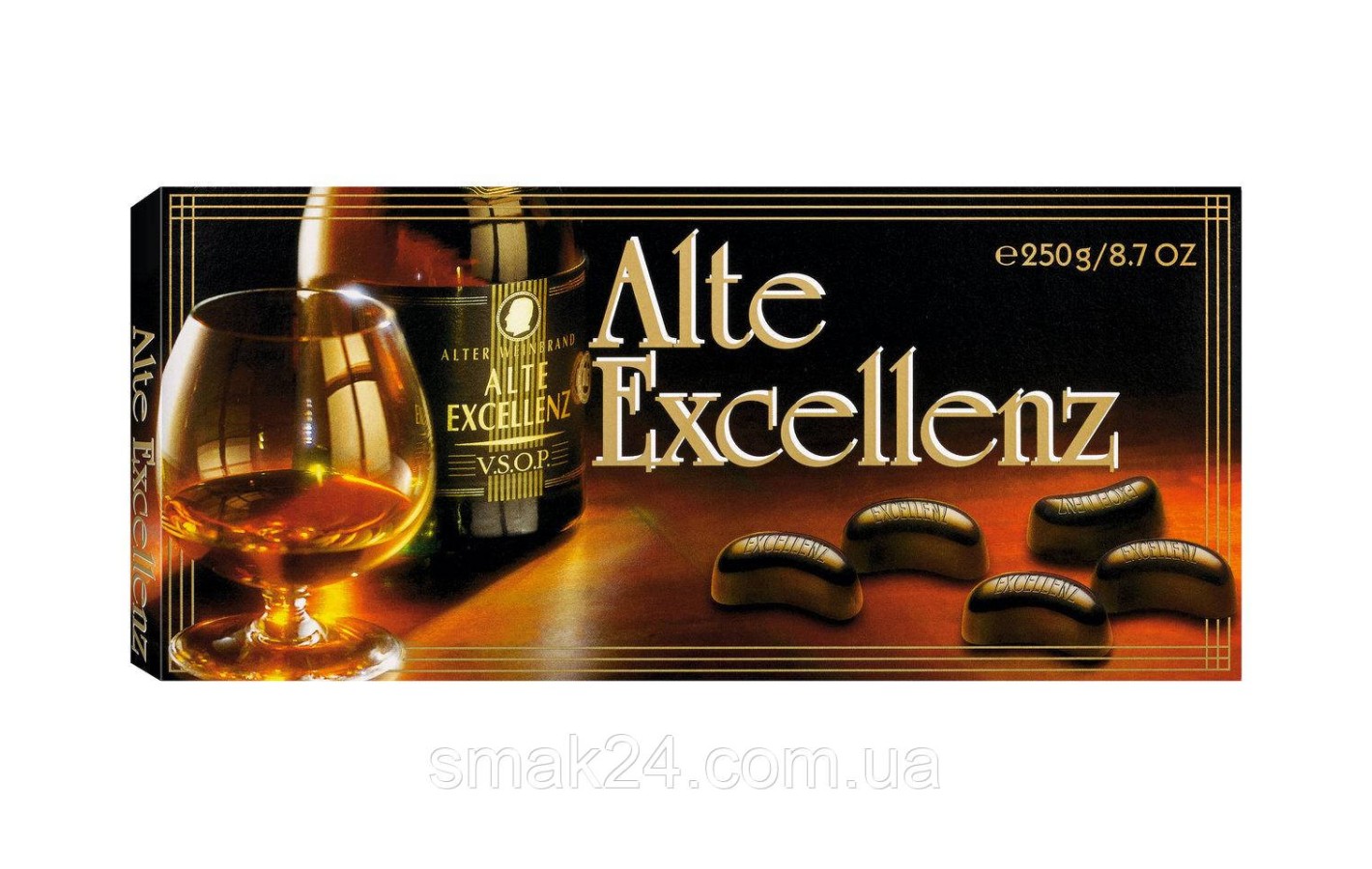 Шоколадні цукерки з бренді ALTE EXCELLENZ Brandy Filled Chocolate Німеччина 250 г