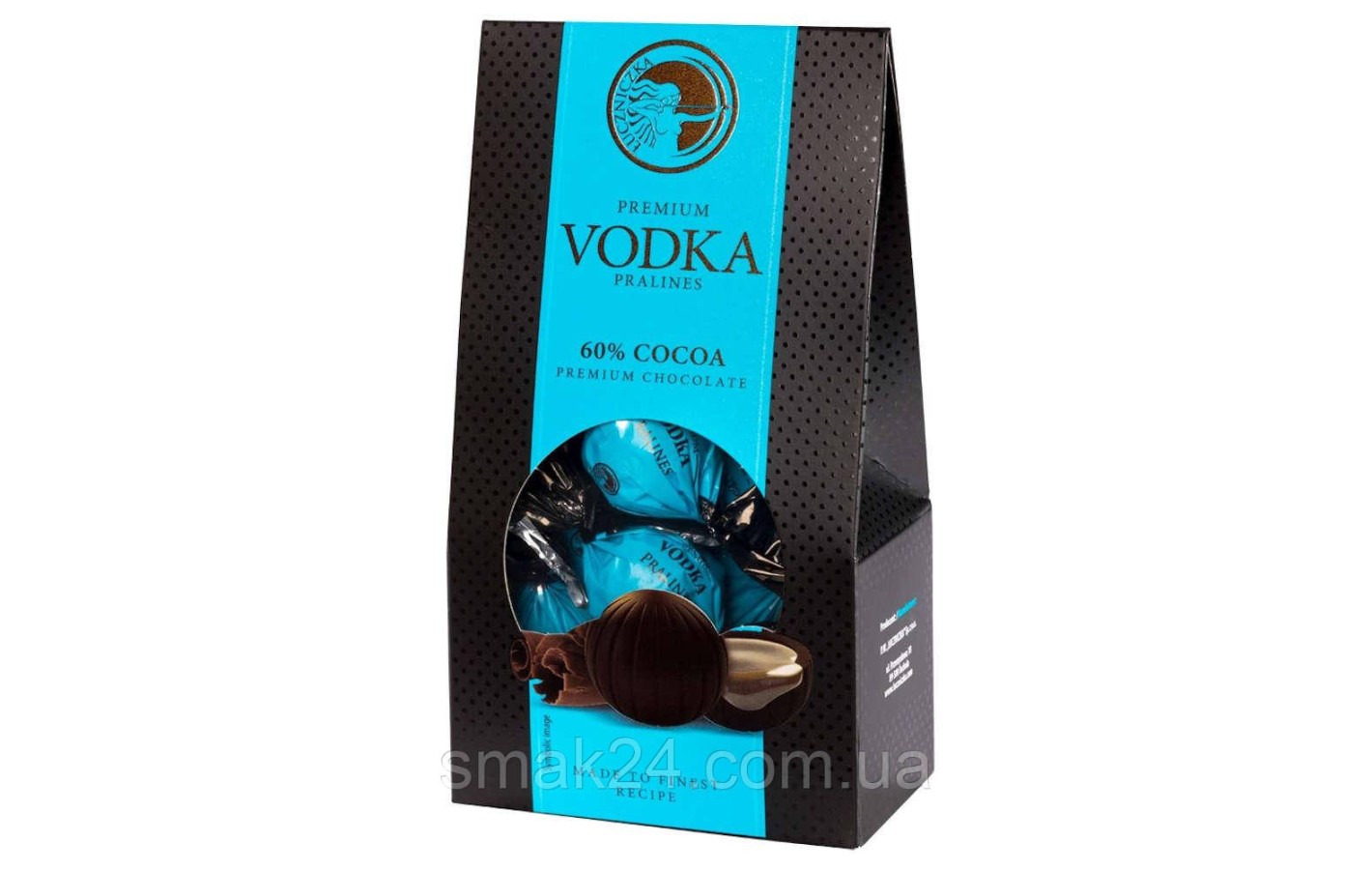 Конфеты шоколадные  Luczniczka Premium VODKA 60% какао 120 г Польша
