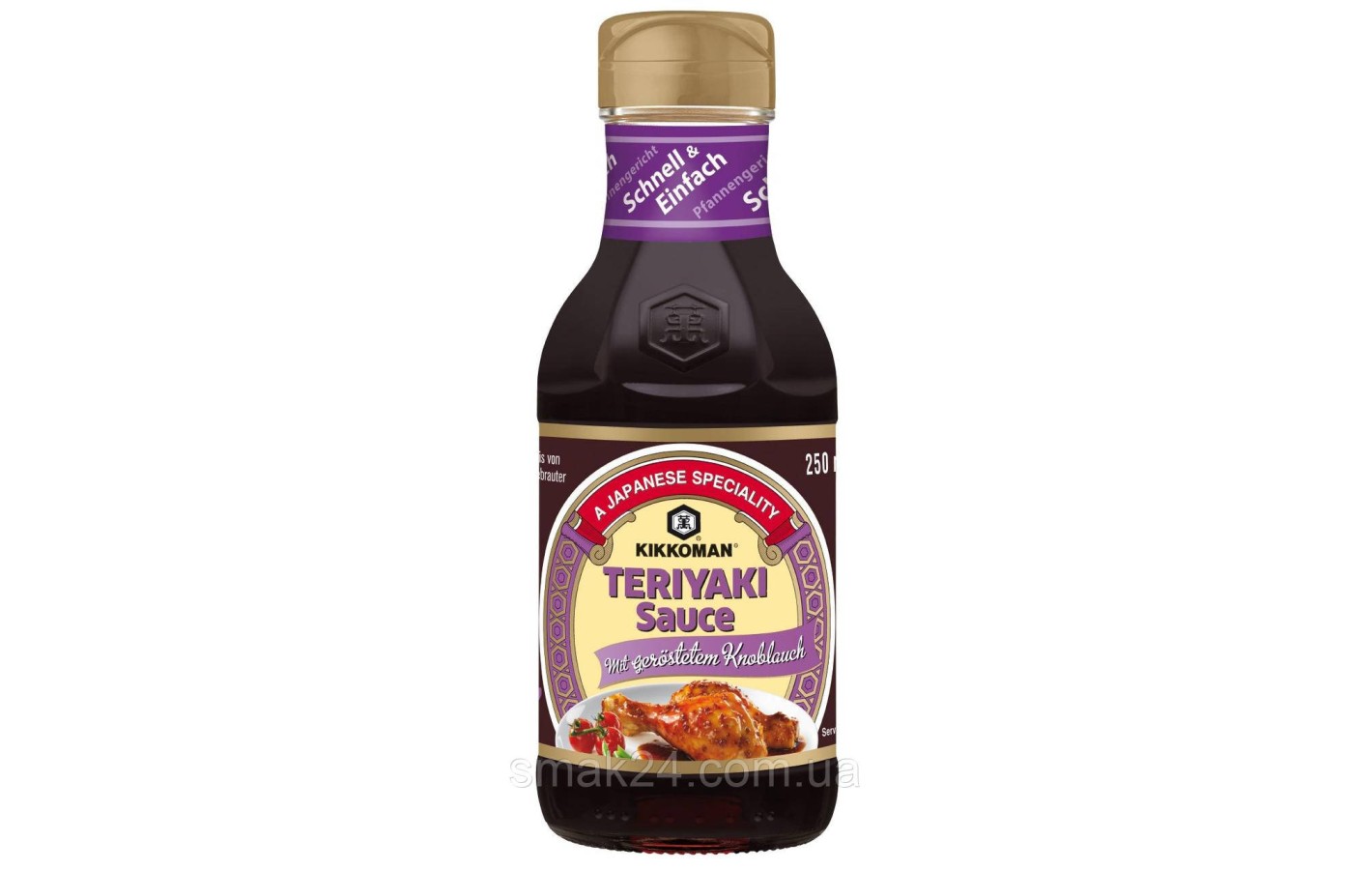 Соус с жаренным чесноком Kikoman, Japan TERIYAKI Sauce mit gerostetem knoblauch 250 мл Нидерланды