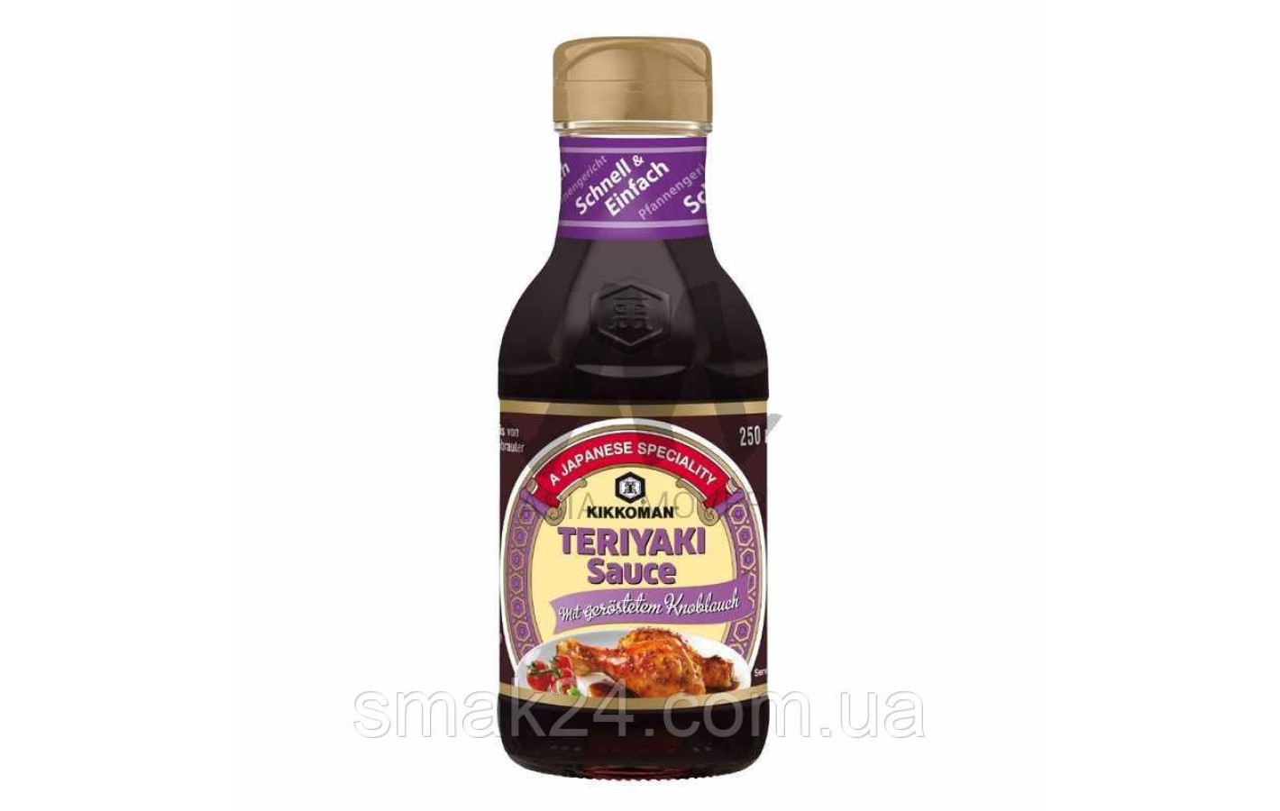 Соус с жаренным чесноком Kikoman, Japan TERIYAKI Sauce mit gerostetem knoblauch 250 мл Нидерланды