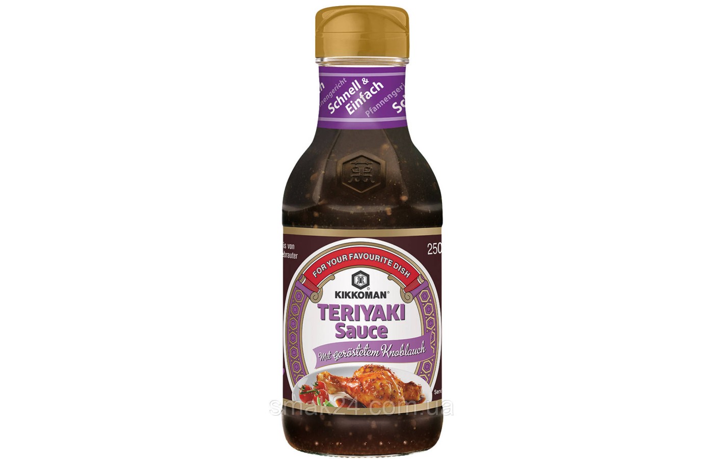 Соус с жаренным чесноком Kikoman, Japan TERIYAKI Sauce mit gerostetem knoblauch 250 мл Нидерланды