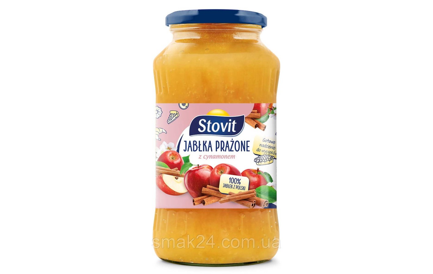 Яблука смажені (печені) з корицею STOVIT Jabłka Prażone Польща 720г