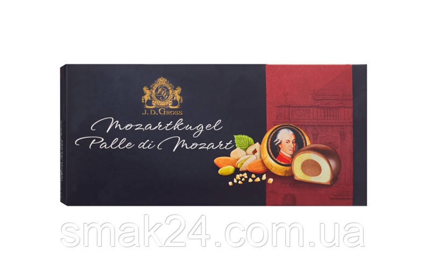Конфеты марципановые с фисташкой J.D. GROSS MOZART  Германия 200 г