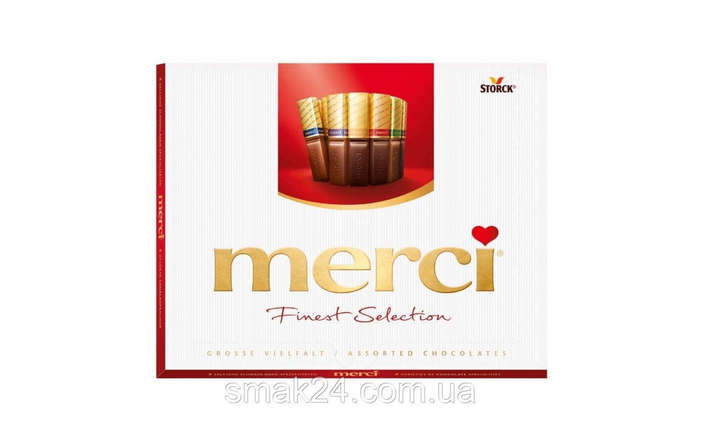 Шоколад  Ассорти (8 вкусов) Storck  Merci  Finest Selection 250г Германия