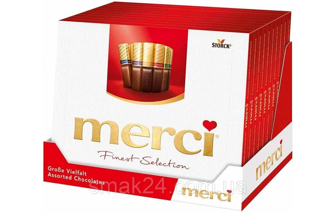 Шоколад  Ассорти (8 вкусов) Storck  Merci  Finest Selection 250г Германия