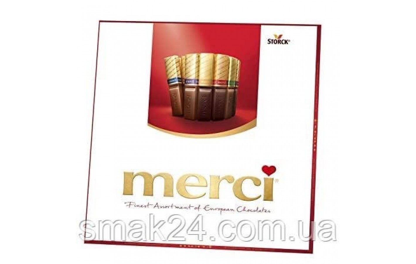 Шоколад  Ассорти (8 вкусов) Storck  Merci  Finest Selection 250г Германия