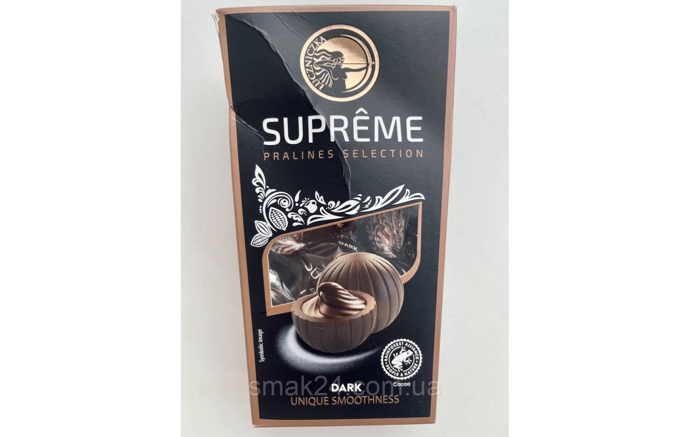 Конфеты шоколадные Премиум класса с темным Какао-Кремом Supreme Pralines Selection 150 г Польша