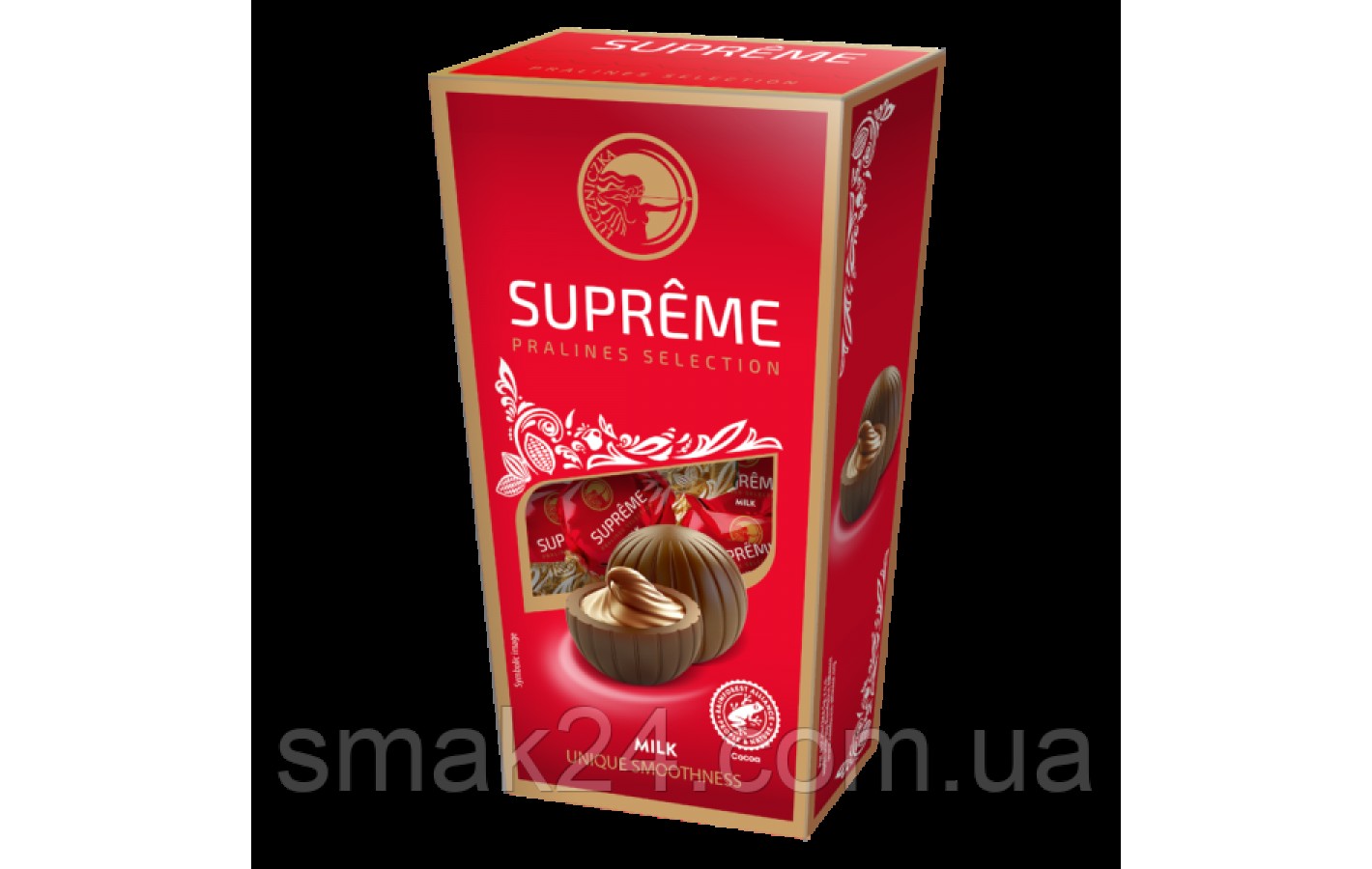 Конфеты шоколадные Премиум класса с темным Какао-Кремом Supreme Pralines Selection 150 г Польша
