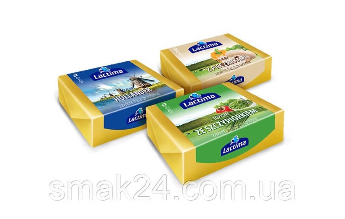 Сыр плавленый с шампиньонами Lactima  z Pieczarkami 100 г Польша