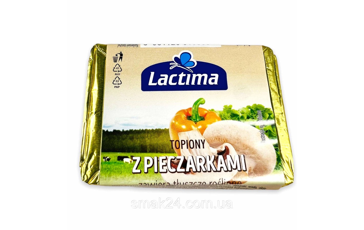 Сыр плавленый с шампиньонами Lactima  z Pieczarkami 100 г Польша