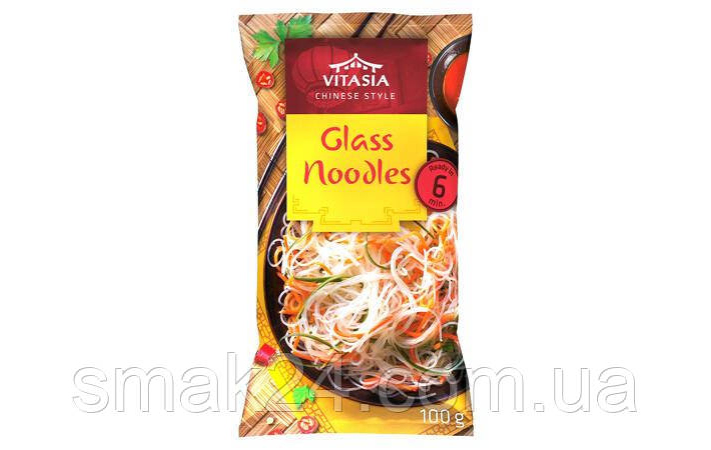 Рисова локшина БЕЗ ГЛЮТЕНА Vitasia Glass Noodles, 100 г