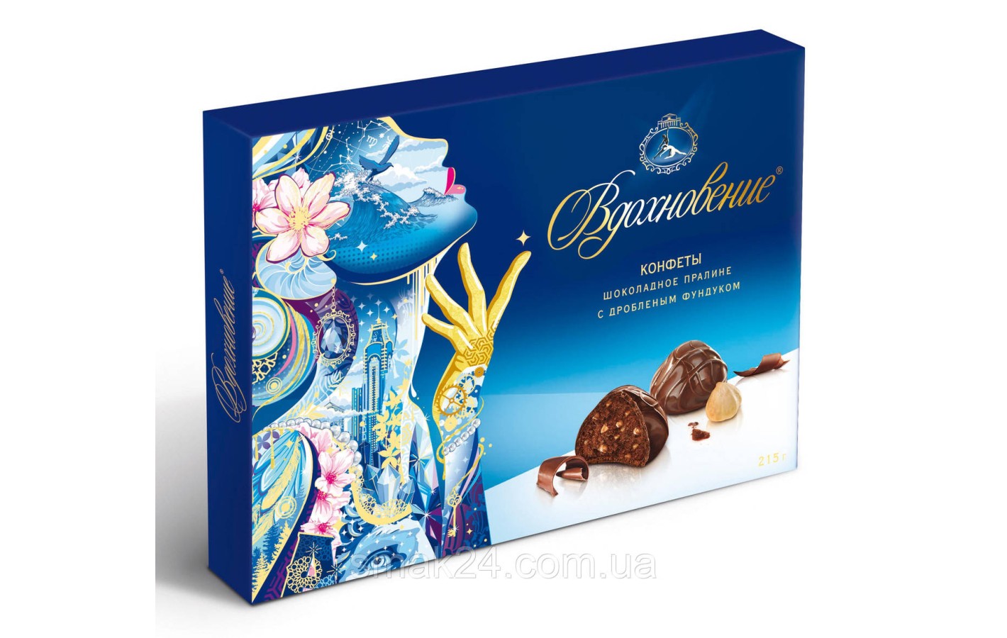 Шоколадные конфеты пралине с фундуком 