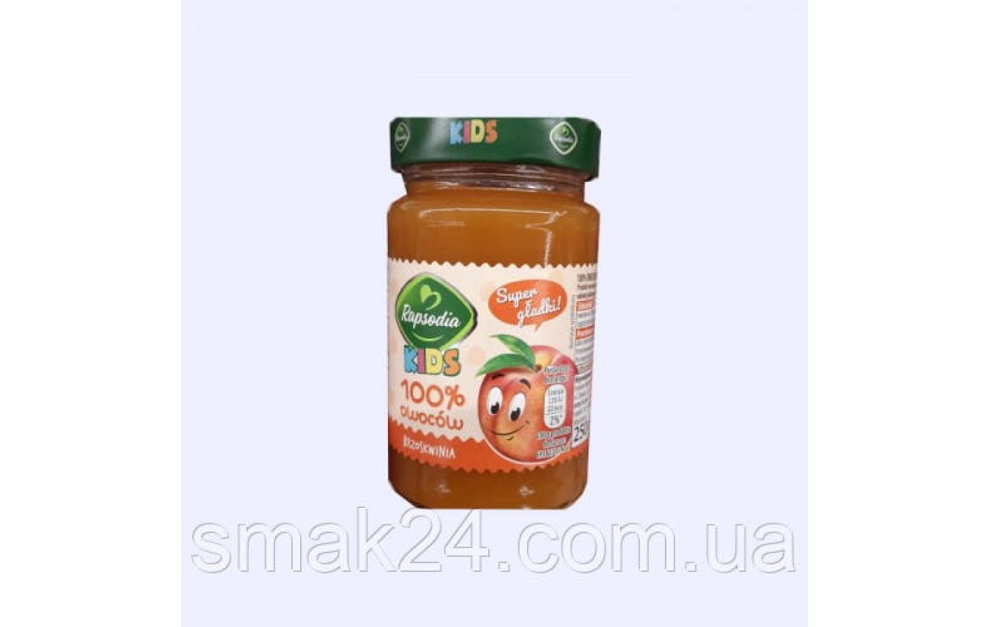 Джем Персиковый 100% owoców Rapsodia KIDS Brzoskwinia Польша 250г