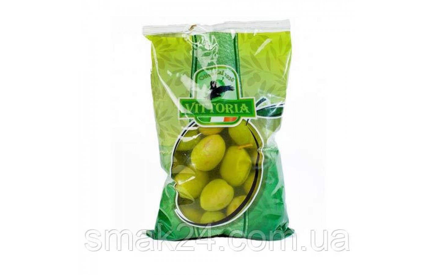 Оливки зеленые крупные Vittoria  Olive Verdi Dolci Giganti Италия 450/250 г