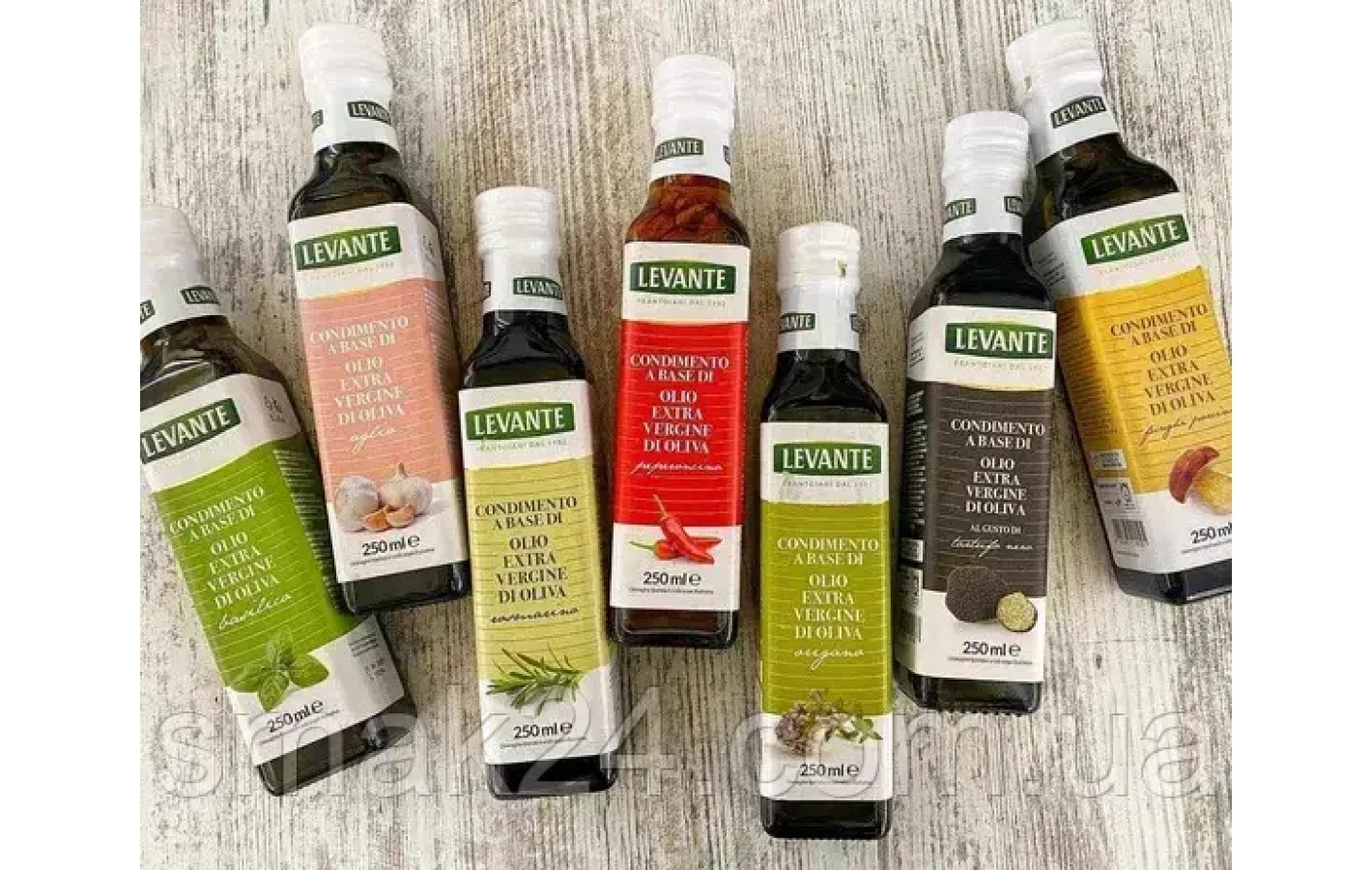 Оливковое масло с чесноком LEVANTE Olio Extra Vergine all’Aglio 250мл Италия