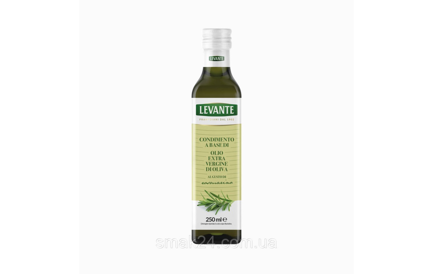 Оливковое масло с Розмарином LEVANTE Olio Extra Vergine Rosmarino 250мл Италия