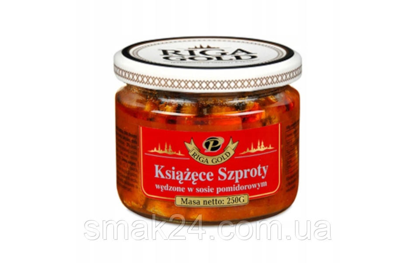 Шпроты жареные в томатном соусе Riga Gold Ksiazece Szproty   280г Латвия