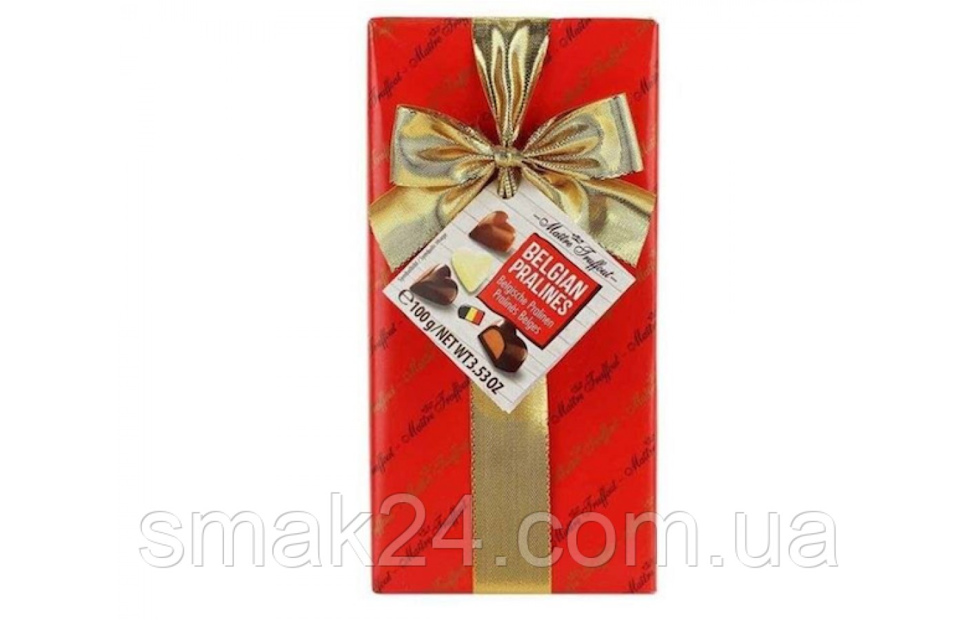 Цукерки Belgian Pralines (Бельгійське праліне) Maitre Truffout Бельгія 100г