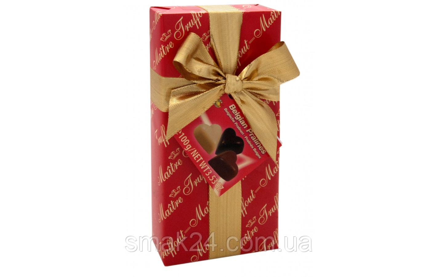 Цукерки Belgian Pralines (Бельгійське праліне) Maitre Truffout Бельгія 100г