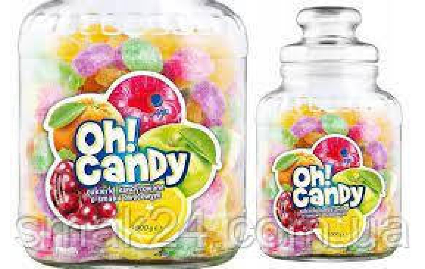 Леденцы (конфеты) Фруктовые 5 вкусов Argo  Oh! Candy 900г Польша