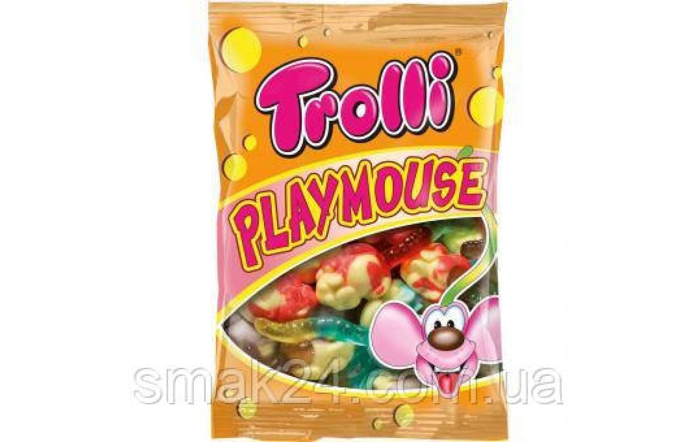 Желейные конфеты Без лактозы, Без глютена Мышки Trolli Playmouse  Германия 200г