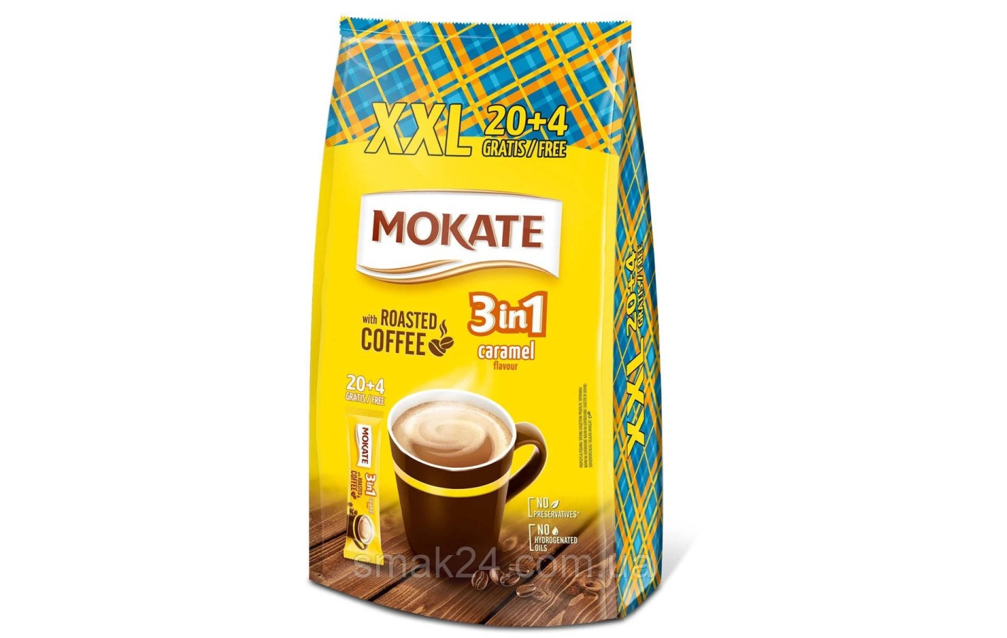 Кофейный напиток Карамель MOKATE Karamel (17г Х 24шт.) 408г Польша