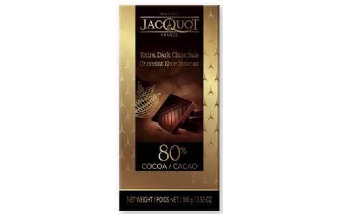 Шоколад Екстра чорний 80% какао Jacß Extra Dark Chocolate 100 г Франція