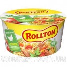 Лапша яичная быстрого приготовления со вкусом курицы Rollton 75г (стакан)
