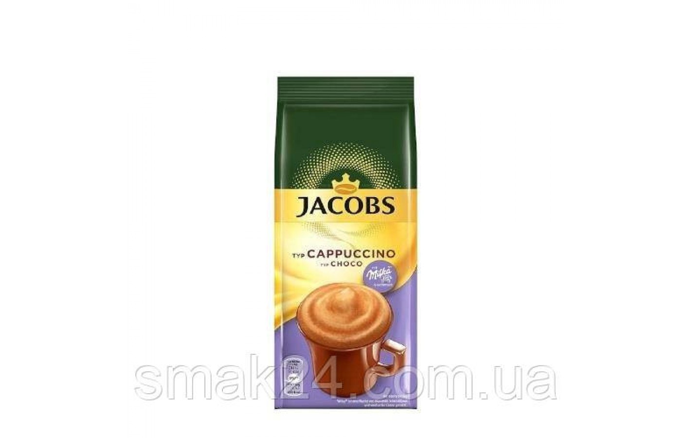 Капучино JACOBS Cappuccino Choco с шоколадом MILKA 500г Нидерланды