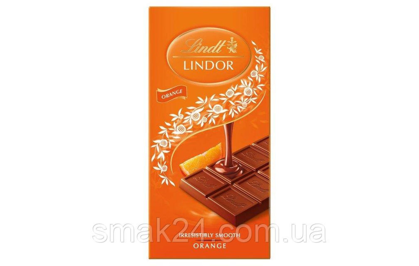 Шоколад молочний з апельсином LINDT LINDOR ORANGE 100 г Італія