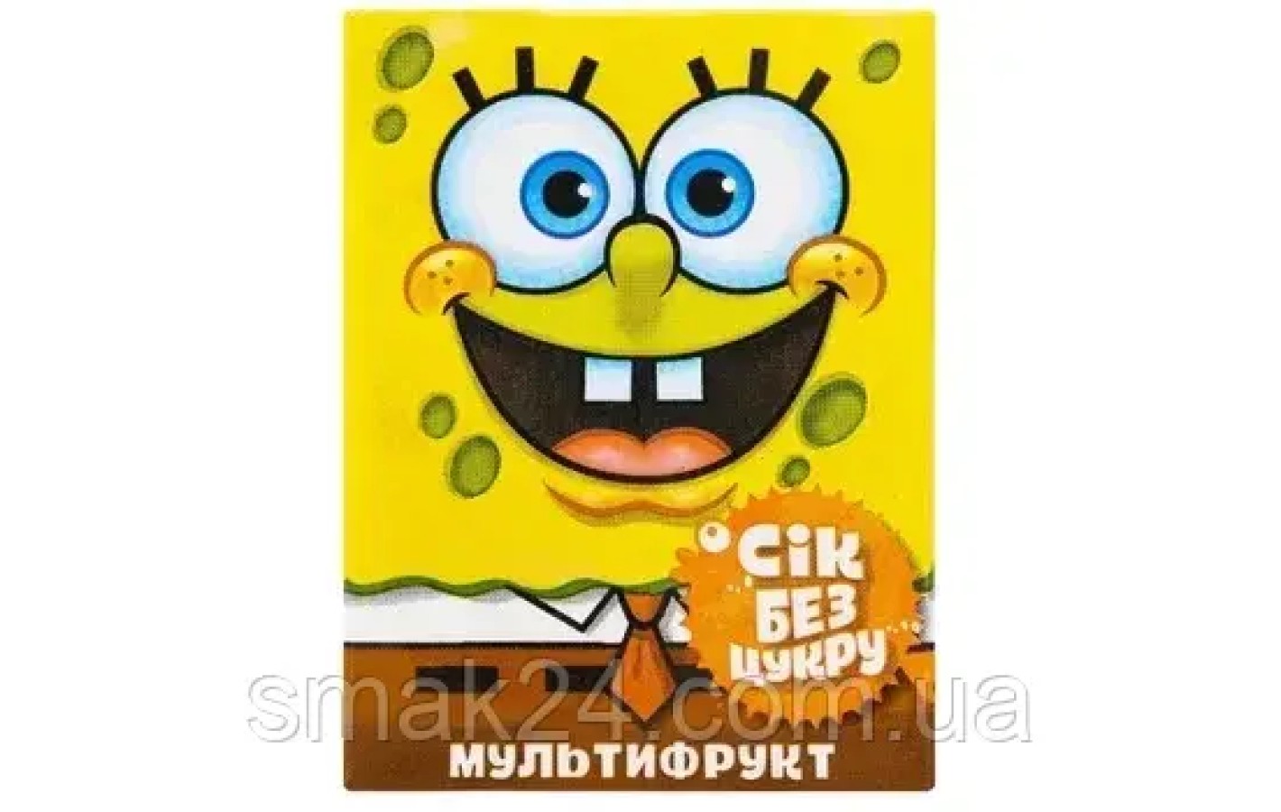 Сік БЕЗ САХАРА Мультифрукт Еко-Сфера Sponge Bob 200 мл