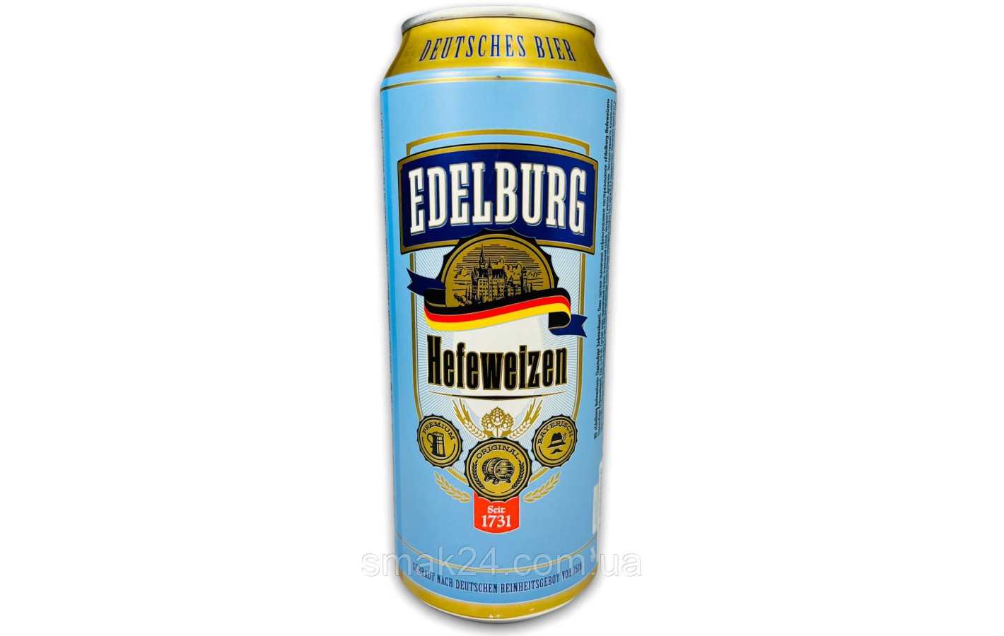 Пиво Edelburg Hefeweizen светлое нефильтрованное 5,1 % 0.5л Германия