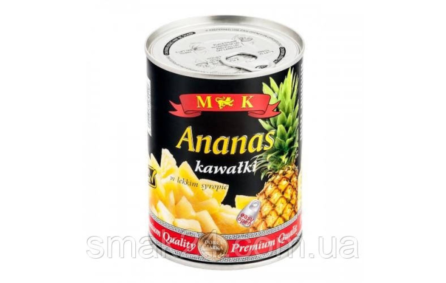 Ананас шматочками в сиропі M&K Ananas kawalki  565г/340г Польща