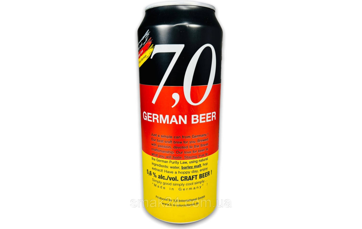 Пиво 7,0 German Beer Craft bier светлое нефильтрованное 5.6% 0.5л Германия