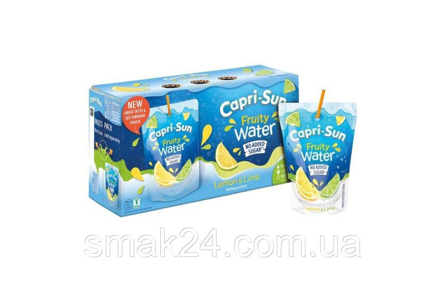 Солодка вода БЕЗ САХАРА І ГЛЮТЕНА лимон-лайм Capri-Sun 200 мл Німеччина