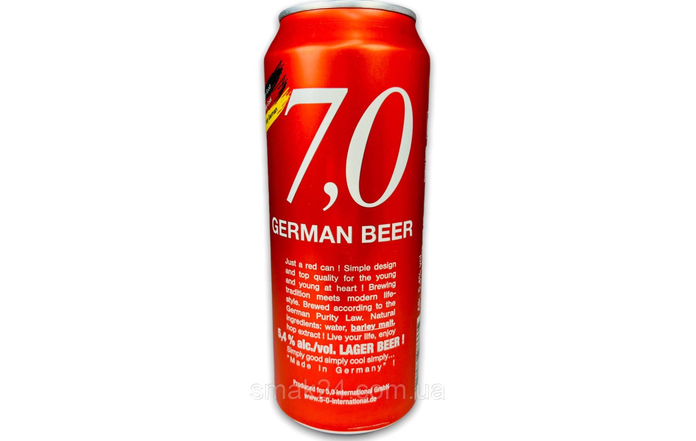 Пиво 7,0 German Beer Lager bier светлое фильтрованное 5.4% 0.5 л Германия