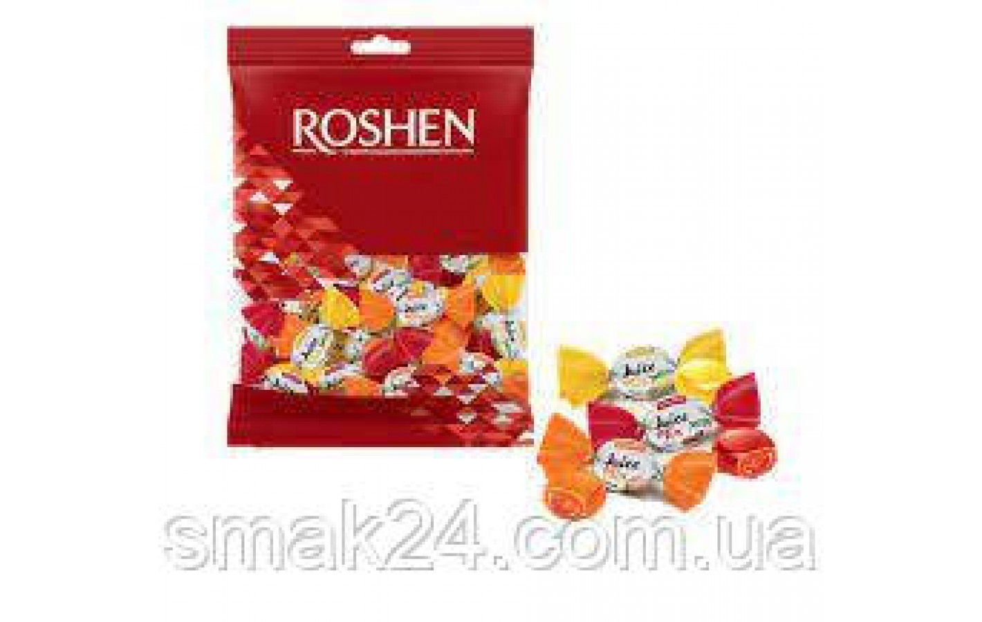 Карамель леденцовая с фруктово-ягодной начинкой Roshen Джус Микс  250г