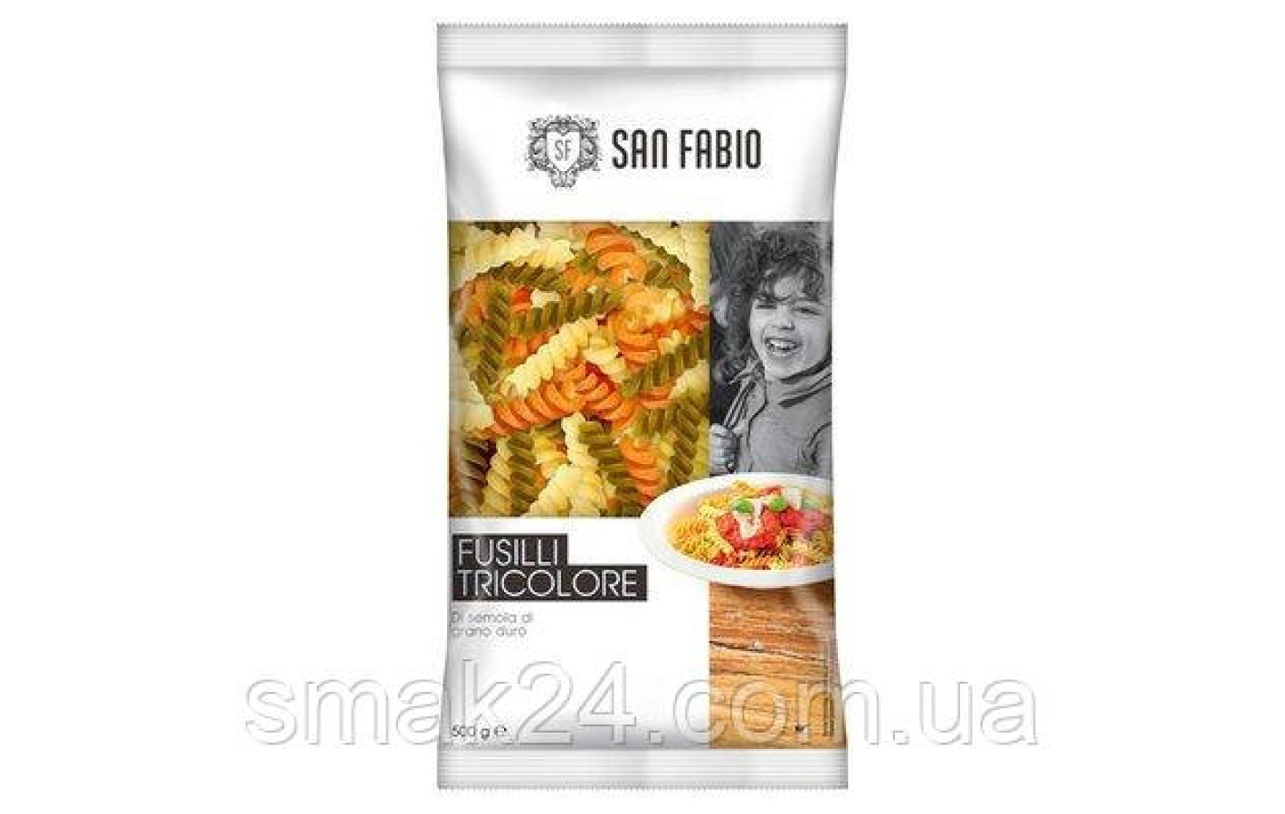 Макароны San Fabio Fusilli Tricolore 500г Германия