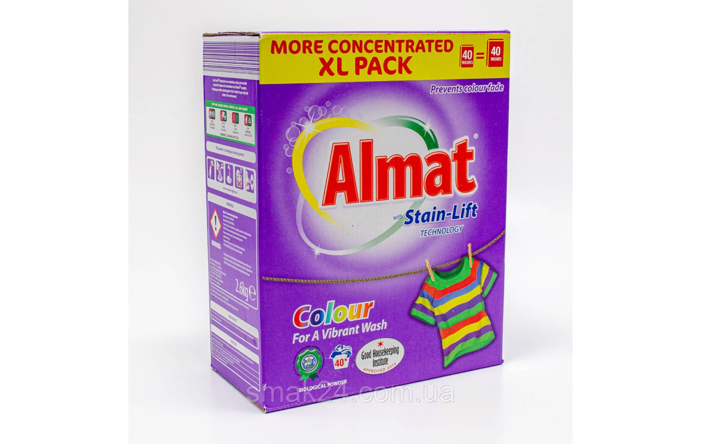 Стиральный порошок Almat Colour (40 стирок) 2,6 кг, Германия